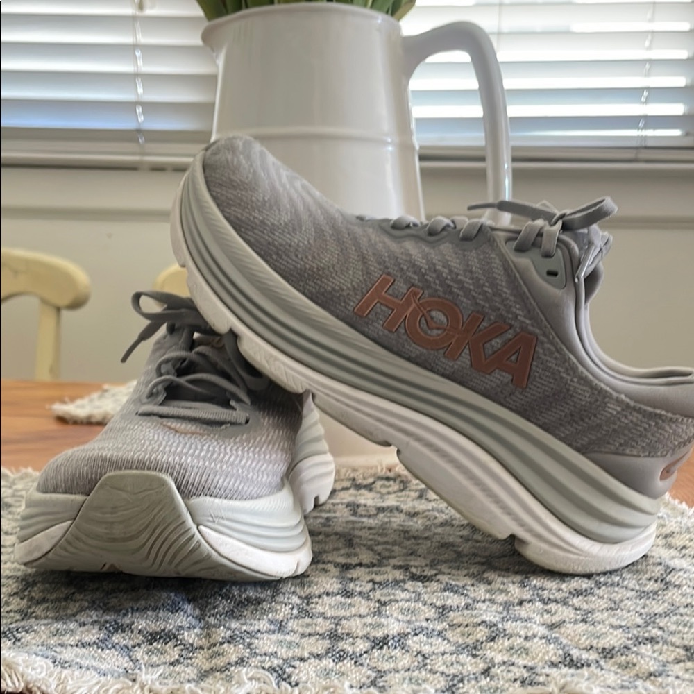 HOKA woman’s  Gray Running Shoes
